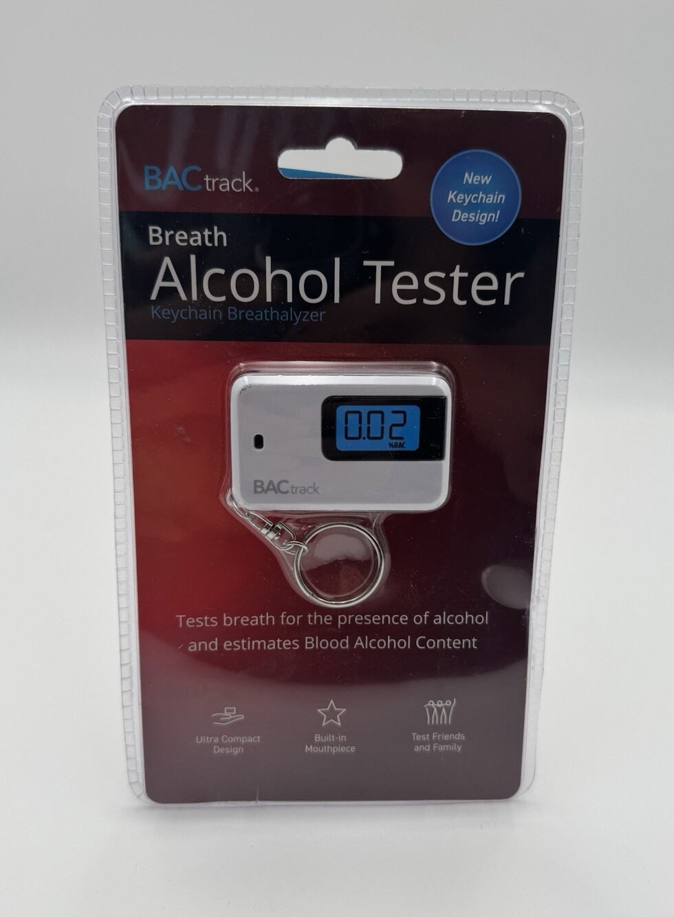 BACtrack Breath Alcohol Tester Keychain Breathalyzer BT-KC20